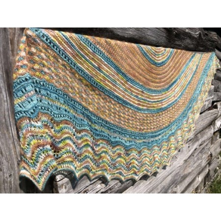 Châle Wooly Moon - patron tricot Une Maille à la Fois