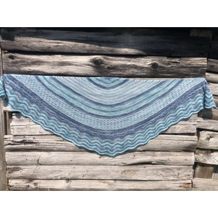 Châle Wooly Moon - patron tricot Une Maille à la Fois