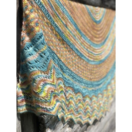 Châle Wooly Moon - patron tricot Une Maille à la Fois