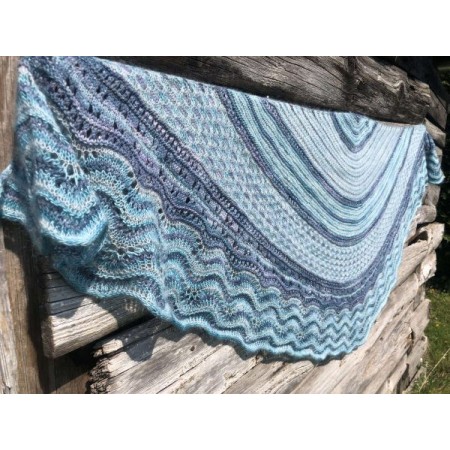 Châle Wooly Moon - patron tricot Une Maille à la Fois