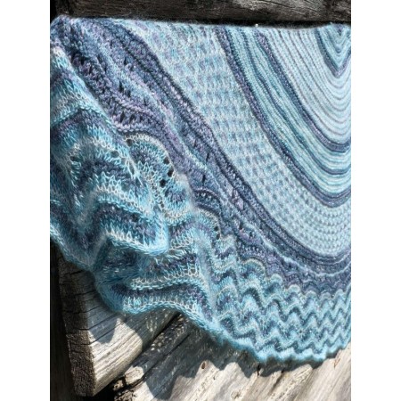 Châle Wooly Moon - patron tricot Une Maille à la Fois