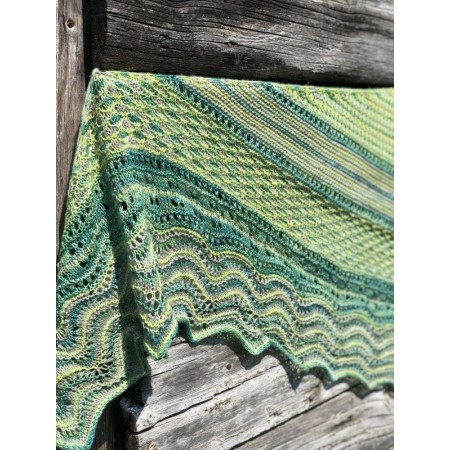 Châle Wooly Moon - patron tricot Une Maille à la Fois