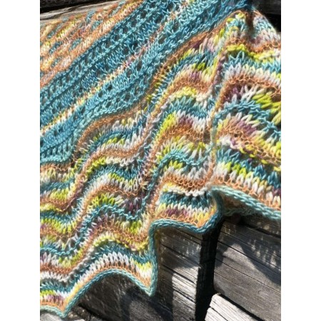 Châle Wooly Moon - patron tricot Une Maille à la Fois