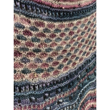 Châle Wooly Moon - patron tricot Une Maille à la Fois