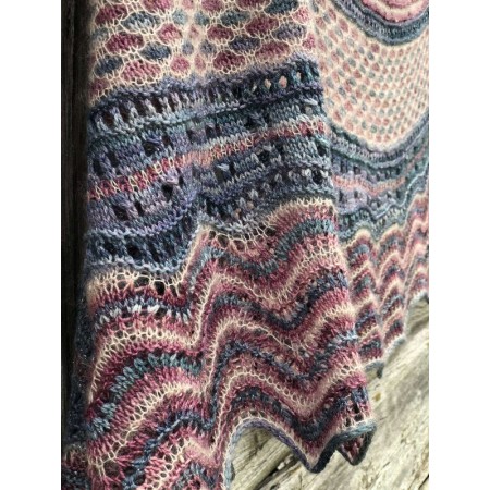 Châle Wooly Moon - patron tricot Une Maille à la Fois