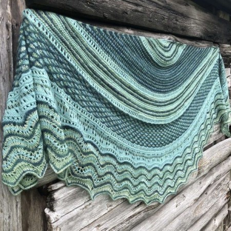 Châle Wooly Moon - patron tricot Une Maille à la Fois