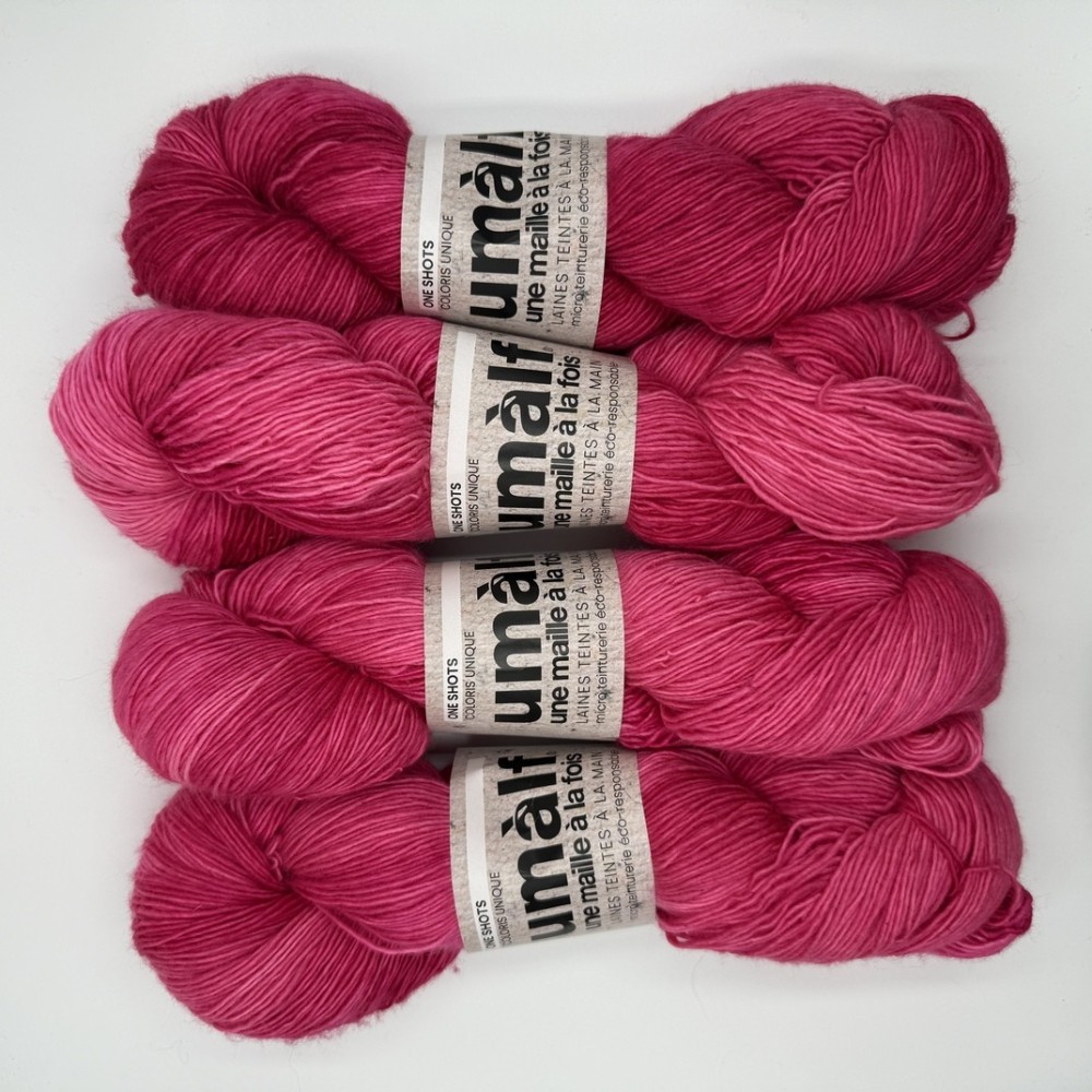 laine 100% merinos rose flashy
