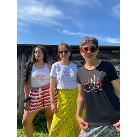 T shirt "Knit Cool" Noir