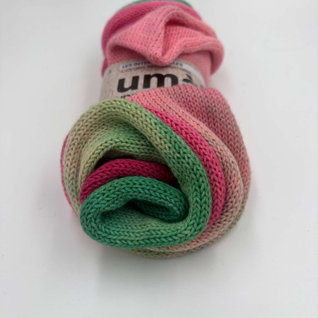 Aquarelle Laine  à chaussette teinte à la main en dégradé Une Maille à la Fois