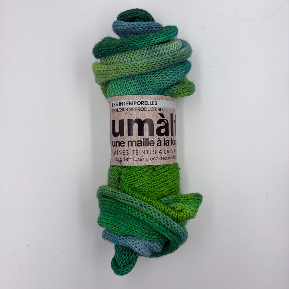 Aquarelle Laine  à chaussette teinte à la main en dégradé Une Maille à la Fois