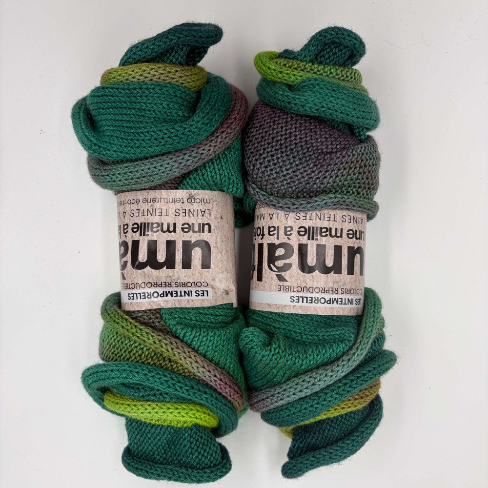 Aquarelle Laine  à chaussette teinte à la main en dégradé Une Maille à la Fois