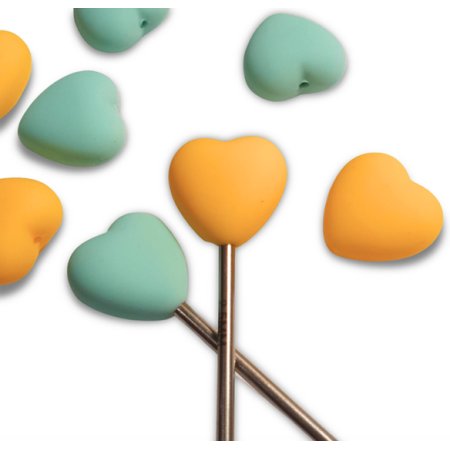 Lot de 4 bouchons protecteurs d’aiguilles cœur - YKTL