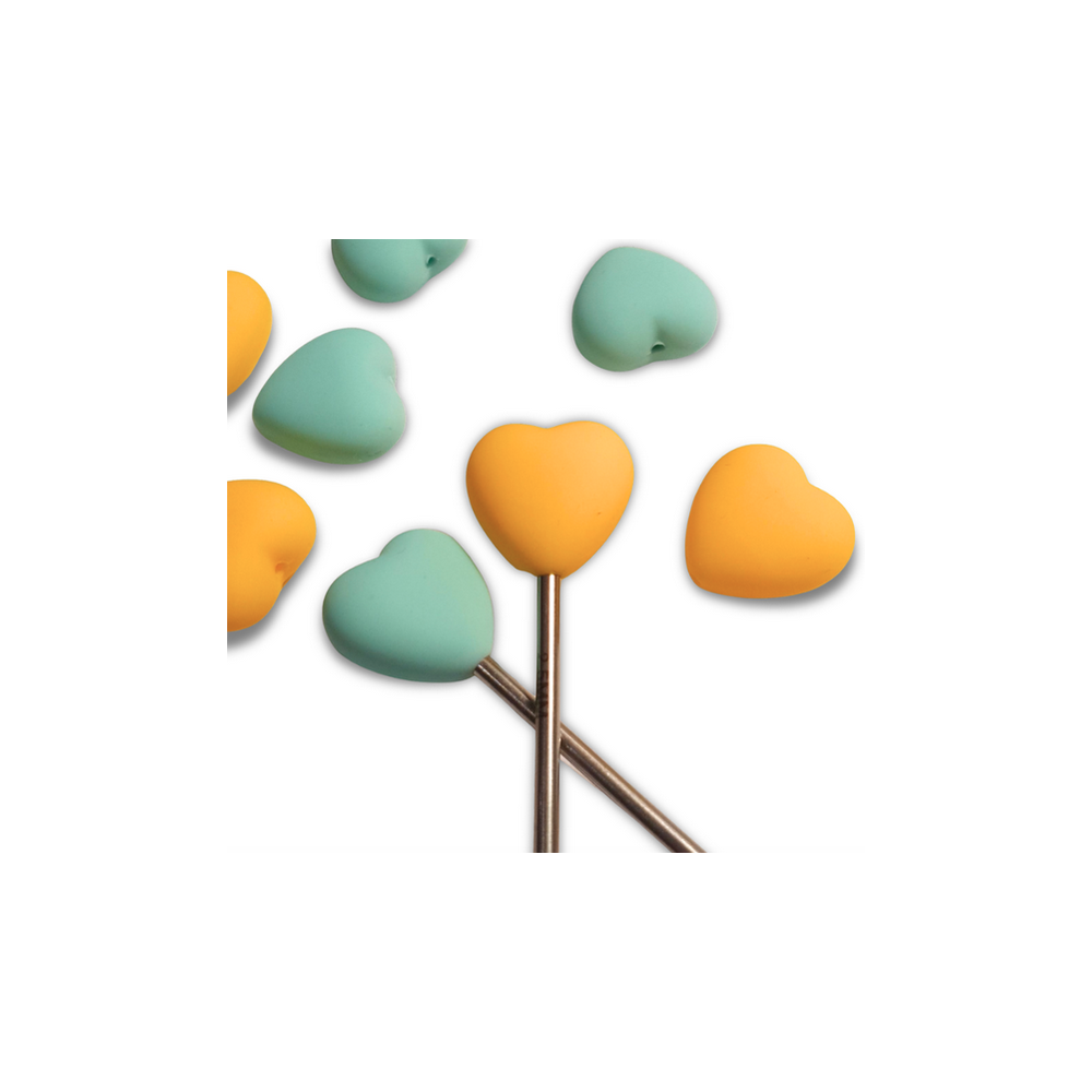 Lot de 4 bouchons protecteurs d’aiguilles cœur - YKTL