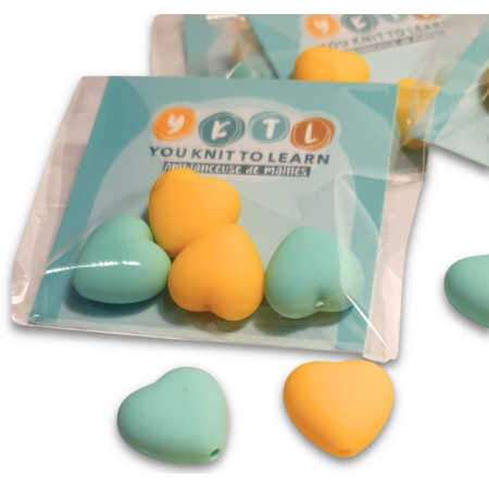 Lot de 4 bouchons protecteurs d’aiguilles cœur - YKTL