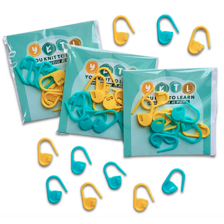 Lots de 10 mini marqueurs de mailles - YKTL