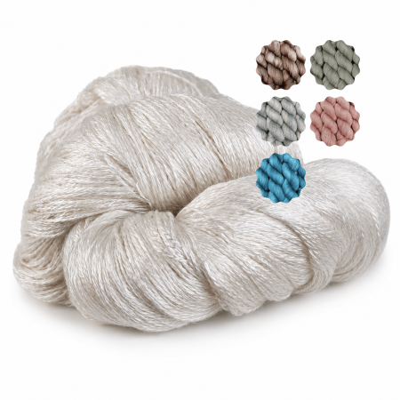 Pure Silk, fingering weight wool - Une Maille à la Fois