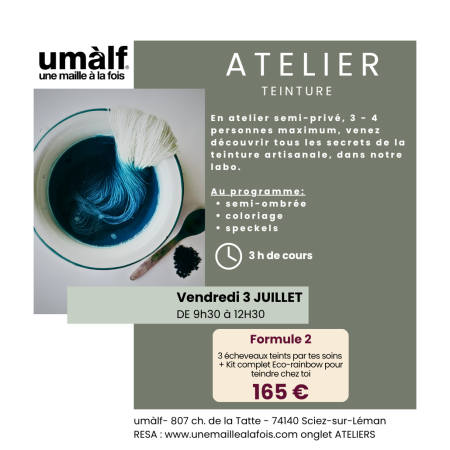 Cours de teinture- Formule 2