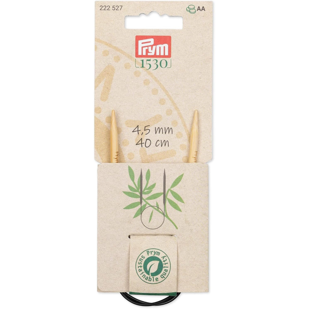 Aiguille circulaire fixe bambou 40 cm - Prym