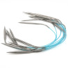 Aiguilles circulaires fixes HiyaHiya – Pointes Sharp en acier inoxydable
