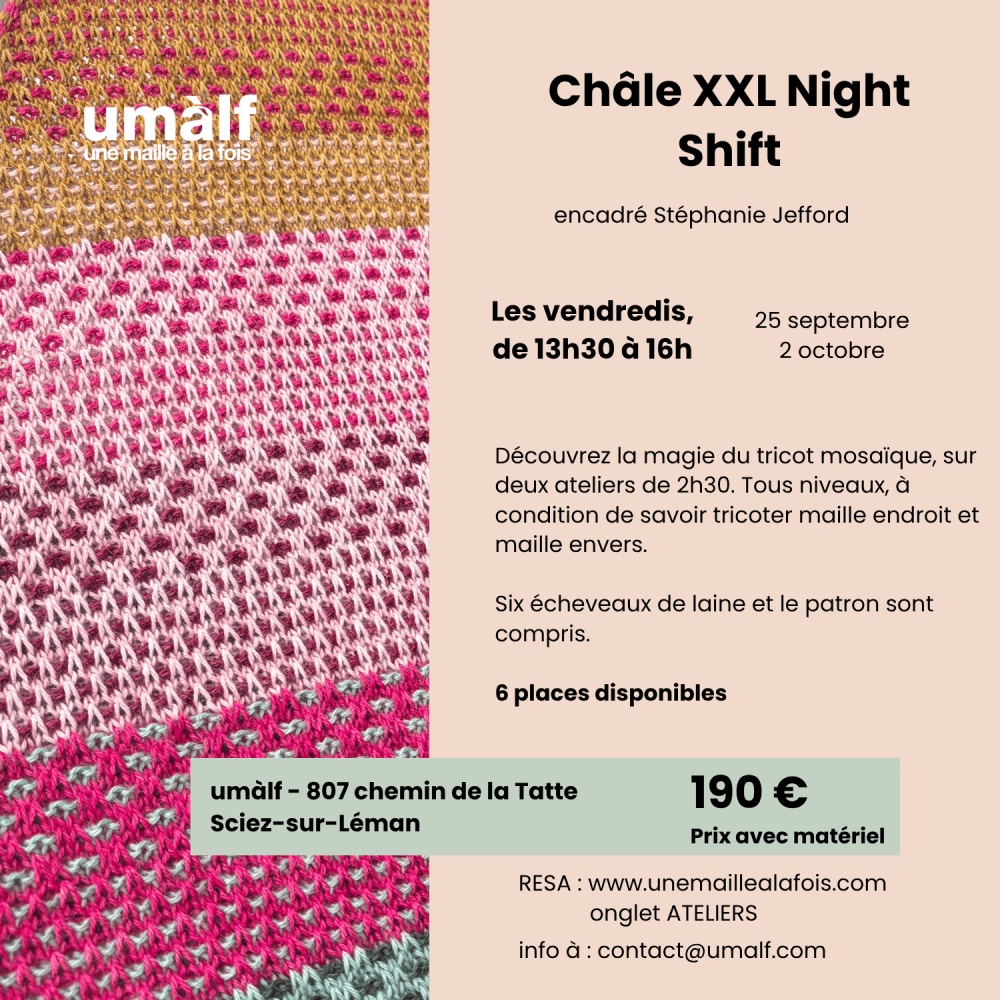 Châle XXL Night Shift