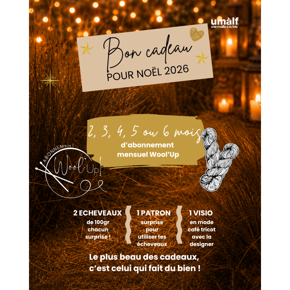 Bon cadeau Wool'Up noël 2026