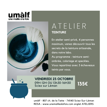 Atelier Teinture - Vendredi 23 octobre
