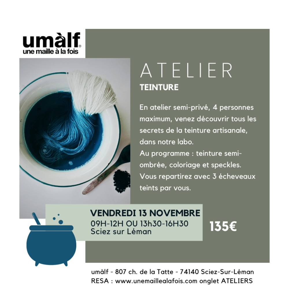 Atelier Teinture - Vendredi 13 novembre