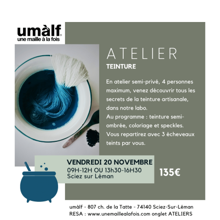 Atelier Teinture - Vendredi 20 novembre